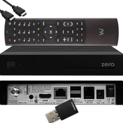 VU+ Zero Linux Full HD Sat Receiver - 300 Mbits Wifi Stick