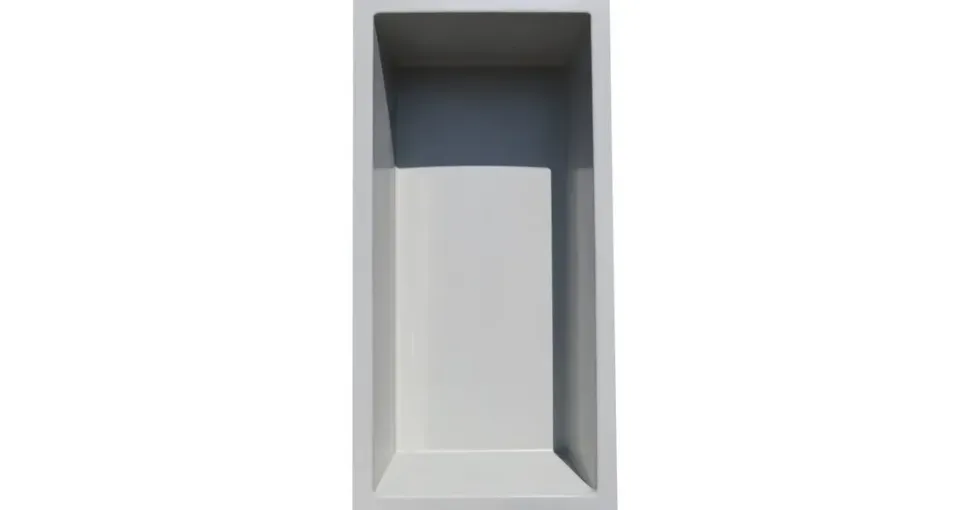 Wacredo GFK Rechteckbecken grau 240 x 120 x 60cm Kneippbecken Teichbecken