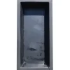Wacredo GFK Rechteckbecken 200 x 100 x 35cm Kneippbecken Teichbecken Wasserspielbecken architektonisches Wasserbecken für Wasserspiel Glasfaser (Schwarz)
