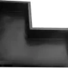 Wacredo GFK Winkelbecken 140 x 70 x 35cm Kneippbecken Teichbecken Wasserspielbecken architektonisches Wasserbecken für Wasserspiel Glasfaser (Schwarz)