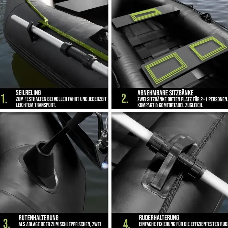 Waterside Schlauchboot Hunter-SP 235 - Schwarz