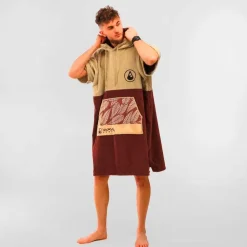 Wave Hawaii Regenponcho Unisex Braun L