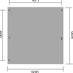 Weka Doppelcarport 616 4,71 x 3,89 cm kdi