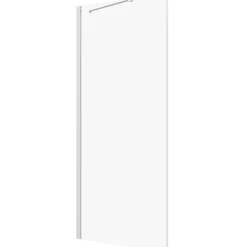 WELLTIME Mixwell Duschwand 80 x 195 cm 1 von 2 Teilen silber transparent