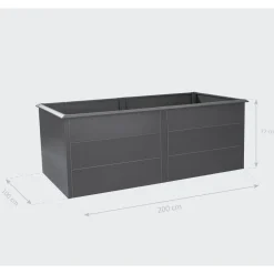 Westmann Primus XL 200 x 100 x 77 cm Anthrazit