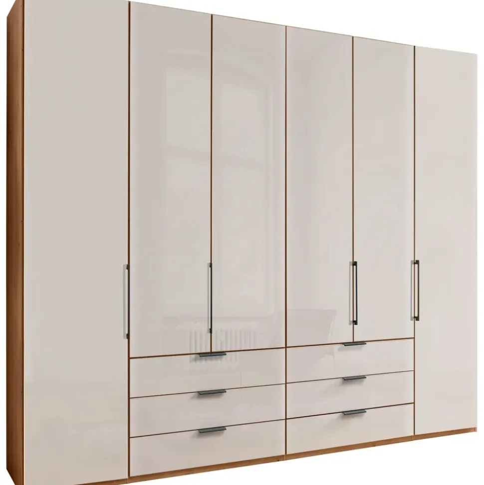 Wiemann Falttürenschrank Monaco 246,9 x 236 x 58 cm Beige/Braun