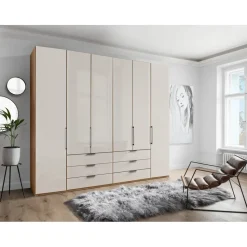 Wiemann Falttürenschrank Monaco 246,9 x 236 x 58 cm Beige/Braun