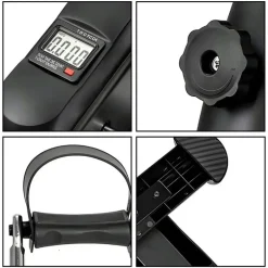 Wisam® Mini Heimtrainer LCD Arm Bein Trainer Pedalgerät schwarz