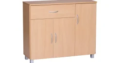 Wohnling Sideboard 90 x 75 x 30 cm buche nachbildung
