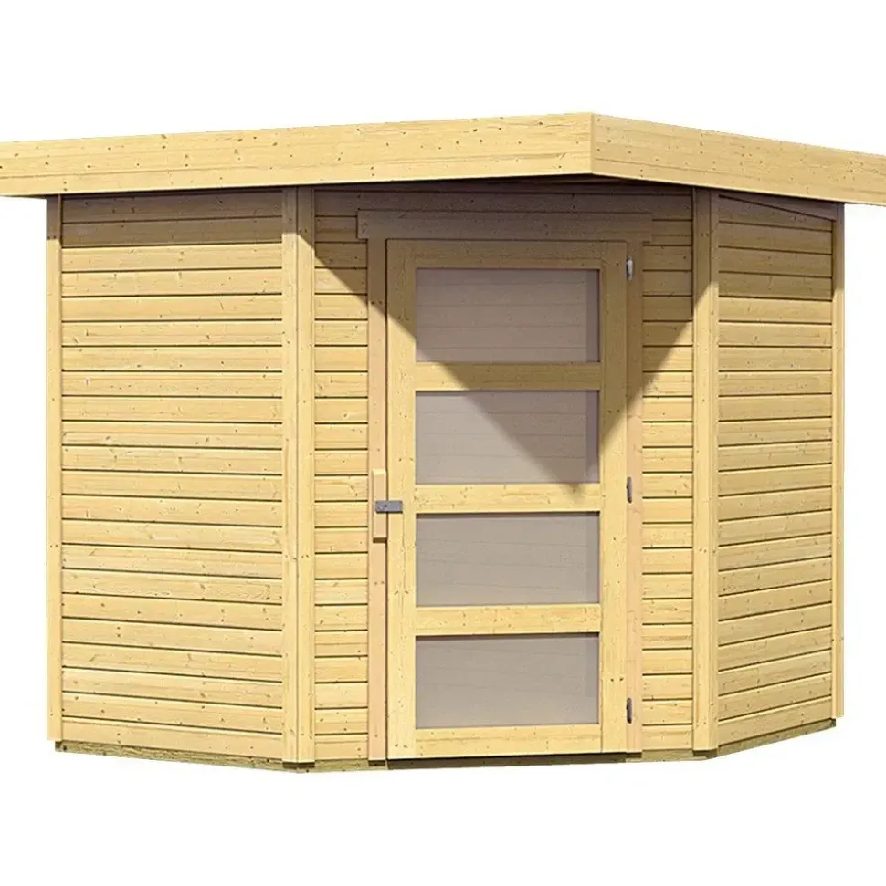 Woodfeeling Schwandorf 3 2,09 x 2,13 m natur
