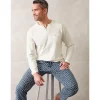 wäschepur Schlafanzug-Shirt Langarm Beige 56/58