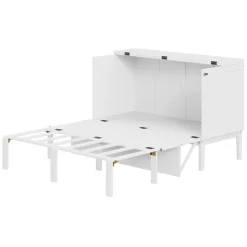 XDOVET Schrankbett 140 x 200 cm weiß