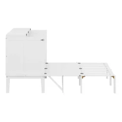 XDOVET Schrankbett 140 x 200 cm weiß