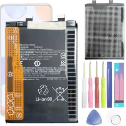 Xiaomi Poco X4 Pro 5G & Li-Ionen Akku BN5E ersatz Kompatibel mit Klebestreifen Inkl. Einbauwerkzeug