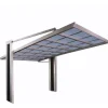 Ximax My-Port Typ 2450 2,43 x 5,03 m Edelstahl-Look inkl. Regenrinne