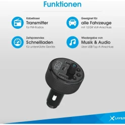 Xlayer Kfz-Ladegerät 30W mit FM-Transmitter