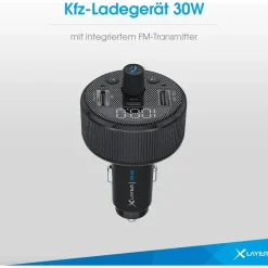 Xlayer Kfz-Ladegerät 30W mit FM-Transmitter