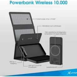 Xlayer Powerbank 10.000mAh Schwarz