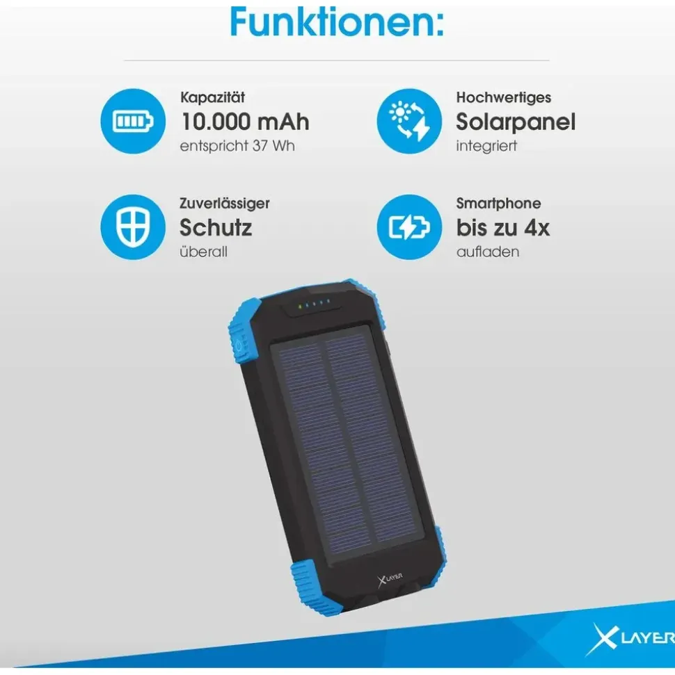 Xlayer Powerbank Plus Solar Wireless