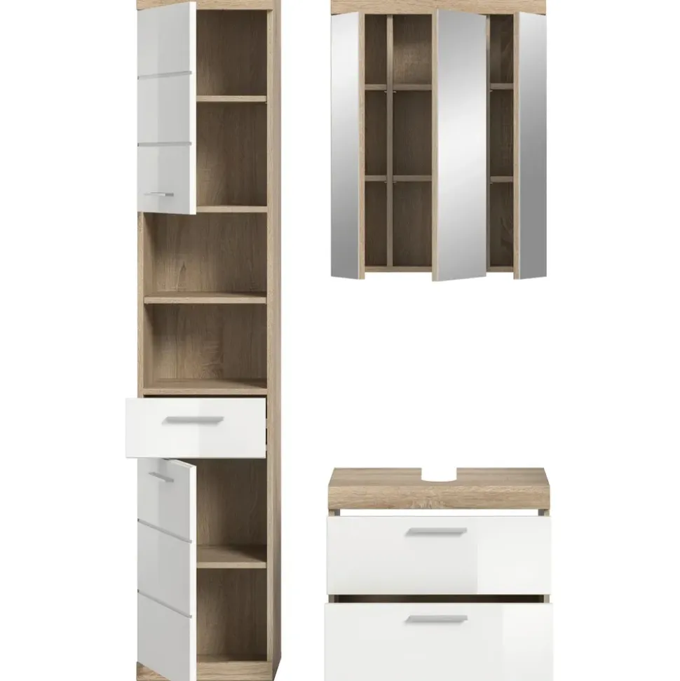 xonox.home Badezimmer-Set Lambada 3-tlg. Eiche