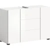 xonox.home Waschbeckenunterschrank Vira 82 x 56 x 34 cm Weiß Hochglanz