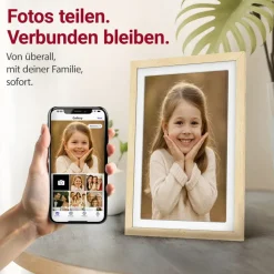 Xoro CPF 10PF – 10,1 Digitaler Bilderrahmen 1920x1080 HD IPS Touchscreen, 32GB, Auto-Rotation & Sofort-Foto-/Video-Sharing