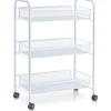 Zeller Rollwagen Mesh 62,5 cm x 26 cm x 44 cm Weiß