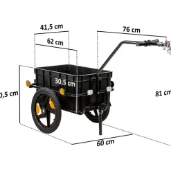 Zelsius Fahrradlastenanhänger gelb/schwarz 2023