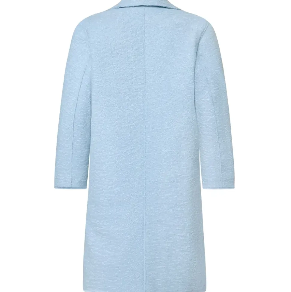 Zero Mantel in Wolloptik in Soft Chambray | Gr.: 36