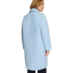 Zero Mantel in Wolloptik in Soft Chambray | Gr.: 36