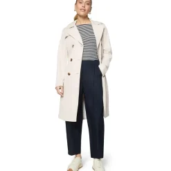 Zero Trenchcoat mit Gürtel und seitlichen Eingrifftaschen, beige 44