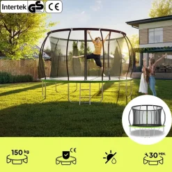 Zipro Jump Pro Premium 374 cm Schwarz/Grün